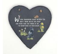 Image Industry Patterdale Memorial Slate Heart Keepsake - Pet Remembrance Plaque