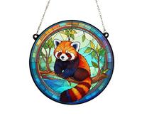 Image Industry Red Panda Stained Glass Effect Suncatcher - Hanging Ornament - Animal Lovers - New Home - Acrylic (19cm)