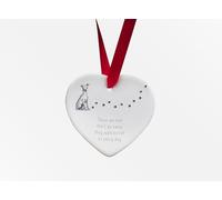 Image Industry Whippet Walk Beside Us Ceramic Heart - Dog Memorial - Memorial Gift - Hanging Decoration