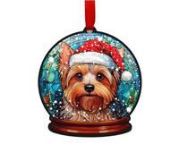 Image Industry Yorkshire Terrier Snow Globe Decoration Tree Decorations - Dog Lovers - Pet Memorial - Baubles