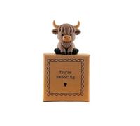 Image Industry You're Amoozing - Tiny Little Gifts - Ellie the Highland Cow - Best Friend - Sentimental Gifts - Loved One - Cute Present