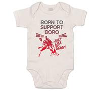 Image is Everything IiE, Born to support Boro Just like my Daddy, Baby Football Supporters Bodysuit