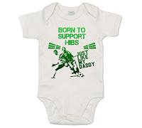 Image is Everything IiE, Born to support Hibs Just like my Daddy, Baby Football Supporter Bodysuit