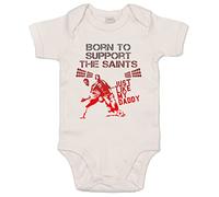 Image is Everything IiE, Born to support The Saints Just like my Daddy, Baby Football Supporters Bodysuit
