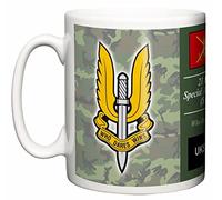 Image is Everything IIE, British Army 21 & 23 Special Air Service SAS UKSF(R) Badge Who Dares Wins Motto TRF Soldier Tea Coffee 11oz Mug Gift