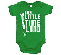 Image is Everything IIE, I'm a Little Time Lord, Baby Boy, Short Sleeve Bodysuit, 0-3m, Green