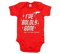 Image is Everything IIE, I've Boldly Gone, Like I've Been Before!, Baby Unisex Bodysuit, 0-3m, Red
