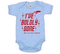 Image is Everything IIE, I've Boldly Gone, Like I've Been Before!, Baby Unisex Bodysuit, 12-18m, Blue