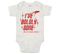 Image is Everything IIE, I've Boldly Gone, Like I've Been Before!, Baby Unisex Bodysuit, 12-18m, White
