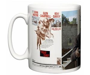 Image is Everything IIE, True Grit Original Western Movie Poster and Scene 1969 John Wayne Kim Darby Glen Campbell 11oz Ceramic Tea Coffee Mug Gift