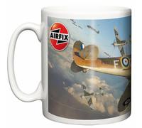 Image is Everything Supermarine Spitfire MK.1a FZD Dog Fight WWII Fighter Plane Airfix Model Artwork New 11oz Ceramic Tea Coffee Mug Gift
