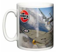 Image is Everything Supermarine Spitfire MK.1a QVK Dog Fight WWII Fighter Plane Airfix Model Artwork New 11oz Ceramic Tea Coffee Mug Gift