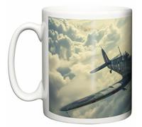 Image is Everything Supermarine Spitfire Up in the Clouds WWII Fighter Plane Z11 New 11oz Ceramic Tea Coffee Mug Gift