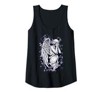 Image of a Weeping Angel - with Splashes 1 - Fan Fun Tank Top, Women, Black, Small