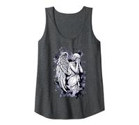 Image of a Weeping Angel - with Splashes 1 - Fan Fun Tank Top, Women, Dark Heather Grey, Large