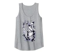 Image of a Weeping Angel - with Splashes 1 - Fan Fun Tank Top, Women, Heather Grey, Large