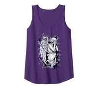 Image of a Weeping Angel - with Splashes 1 - Fan Fun Tank Top, Women, Purple, XX-Large