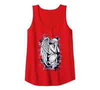 Image of a Weeping Angel - with Splashes 1 - Fan Fun Tank Top, Women, Red, Medium