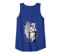 Image of a Weeping Angel - with Splashes 1 - Fan Fun Tank Top, Women, Royal Blue, X-Large