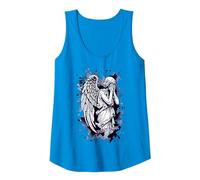 Image of a Weeping Angel - with Splashes 1 - Fan Fun Tank Top, Women, Sapphire Blue, Large