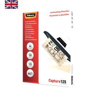 Fellowes ImageLast Enhance80 A4 Laminating Pouches - 80 Microns, Transparent, Matte - Pack of 100 Matte A4 / 125 Mikron