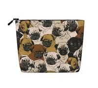 Imagen De Pug Cosmetic Bag - Single Layer Large Capacity Travel Organizer, Daily Organizer with Zipper