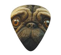 Imagen De Pug - Guitar Picks-12 Pack Includes Thin, Medium & Heavy Gauges, Best Gift for Guitar Lovers