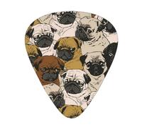 Imagen De Pug Print Guitar Pick Special Instrument Pick Unisex Guitar Pick