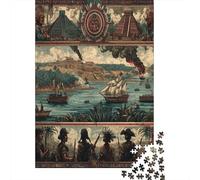 Images of The Spanish-Maya Colonial War in The Americas1000 Piece Impossible for Adults Games Gifts Kids Challenge Jigsaw