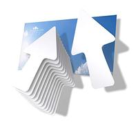 imaggge.com 12 Arrows - White - Signs and Orientation Stickers - Indoor and Outdoor - Directions, Arrow Path, Directions
