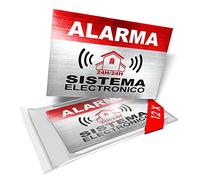 imaggge.com Alarma Sistema Electronic Deterrent Stickers, 8.5 x 5.5 cm, Pack of 12
