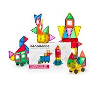 IMAGIMAGS Magnetic Building Tiles, 108 Piece Foundation Set for Boys Girls Kids, Educational Creative Learning Activity Building Block Toddler Toys, STEM, Children Ages 3 Years +