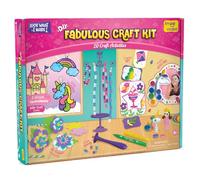 Imagimake Fabulous Craft Kit, 20 Mess-Free Creative Activities for Girls