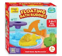 Imagimake Floating Bath Buddies |Leaps & Bounds Bath Toys for 6+ Months | Educational Toy for Toddlers | 3-in-1 Play & Learn Water play, Color Matching & Shape Puzzle | New Born Baby Gift for 6+Months