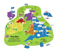 Imagimake Mapology United Kingdom Map Puzzle, Flags & Capitals for Kids 5+