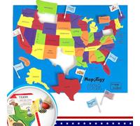 Imagimake Mapology USA Flash Cards with USA Map Puzzle