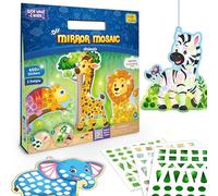 Imagimake Mirror Mosaic - Animals, 5 Templates, 450+ Stickers