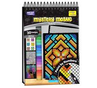 Imagimake Mystery Mosaic - Patterns, Paint by Number Art for Kids & Adults | 30 Designs & 20 Coloring Markers, Slow Mindful Stress Relief Creative Activity for Teen, Tween, Gift for Girls Ages 8+