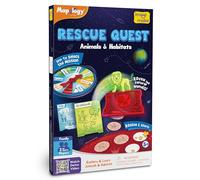 Imagimake Rescue Quest Animals & Habitats | Spin, Discover & Rescue Animals | Educational Toys |Fun Board Games for Friends & Family Night |Travel-Friendly Indoor Game |Gift for Kids Ages 5,6,7,8,9,10