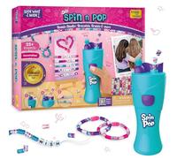 Imagimake Spin n Pop : Bracelets, Braids & More | 25+ Projects, DIY Jewellery Making Kit, Patented Electric Bracelet Maker | Creative Bracelet Making Kit | 8 Year Old Girl Gifts