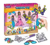 Imagimake Window Art Princess | Unicorn & Mermaid Suncatcher Kit | 16-Piece Glass Painting Set | Craft Kits for Kids 5-12 | Girls Birthday Presents | Birthday Gift for 5 Year Old Girls