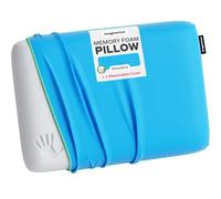 Imaginarium Fun Memory Foam Pillows for Sleeping Kids - Toddler Breathable Pillow - Handcrafted in USA - Fun Cover is Removable and Machine Washable - Standard Size 16" x 24" (Cosmic Blue)