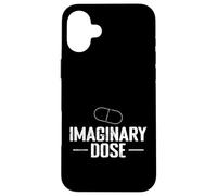 Imaginary Dose Funny Pill Satire Case for iPhone 16 Plus