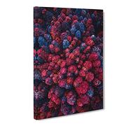 Imaginary Forest Abstract Painting Modern Canvas Wall Art Print Ready to Hang, Framed Picture for Living Room Bedroom Home Office Décor, 20x14 Inch (50x35 cm)