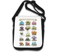 Imaginary Mushrooms from a Strange World Shoulder Bag White
