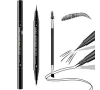 Imaginaryl 2 Tip Brow Pen - 2-in-1 Dual-Ended Eyebrow Pen, 3D Curved Brow Pens, FauxBrow Ultra Fine Double-Brush Tip Brows Filling Pencil, 24H Waterproof & Smudge-Proof, Nstantly Gives Me Brows (05)