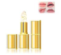 Imaginaryl Lip Color, Imaginary Lipstick, Transferproof Color Changing Lip stick, Gold Crystal PH Color Changing Lipstick, Long Lasting 24 Hours, Deep Nourishment, Lightweight and Portable (1 Pcs)