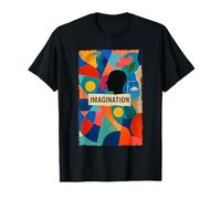 Imagination Abstract Geometric Collage Motivational Art T-Shirt