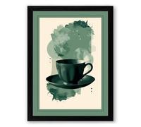 Imagination in a Teacup Modern Framed Wall Art Print A1 (84.1×59.4cm) Black, Wall Decor for Living Room, Bedroom, Office & Home, Ready to Hang, Art Gift