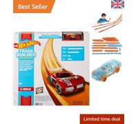 Imaginative 40 Foot Hot Wheels Track Builder Set with 1 Car - Easy Assembly